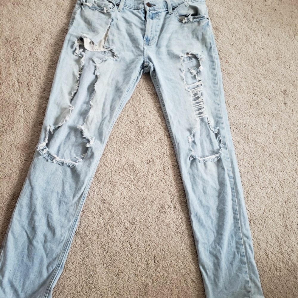 Hollister skinny jeans Epic flex Distressed jeans Size tag 32x32